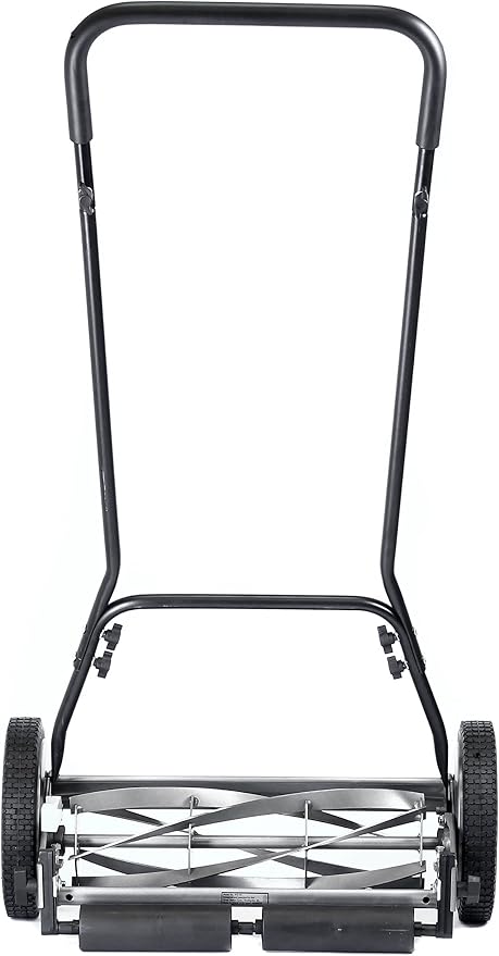 Great States 815-18 18-Inch 5-Blade Push Reel Lawn Mower, 18-Inch, 5-Blade, Grey & American Lawn Mower Company GC91820 18-Inch/20-Inch Reel Lawn Mower Grass Catcher, Black
