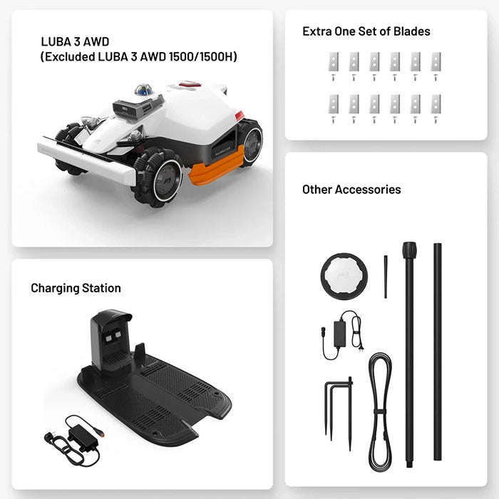 MAMMOTION LUBA 3 AWD Robot Lawn Mower
