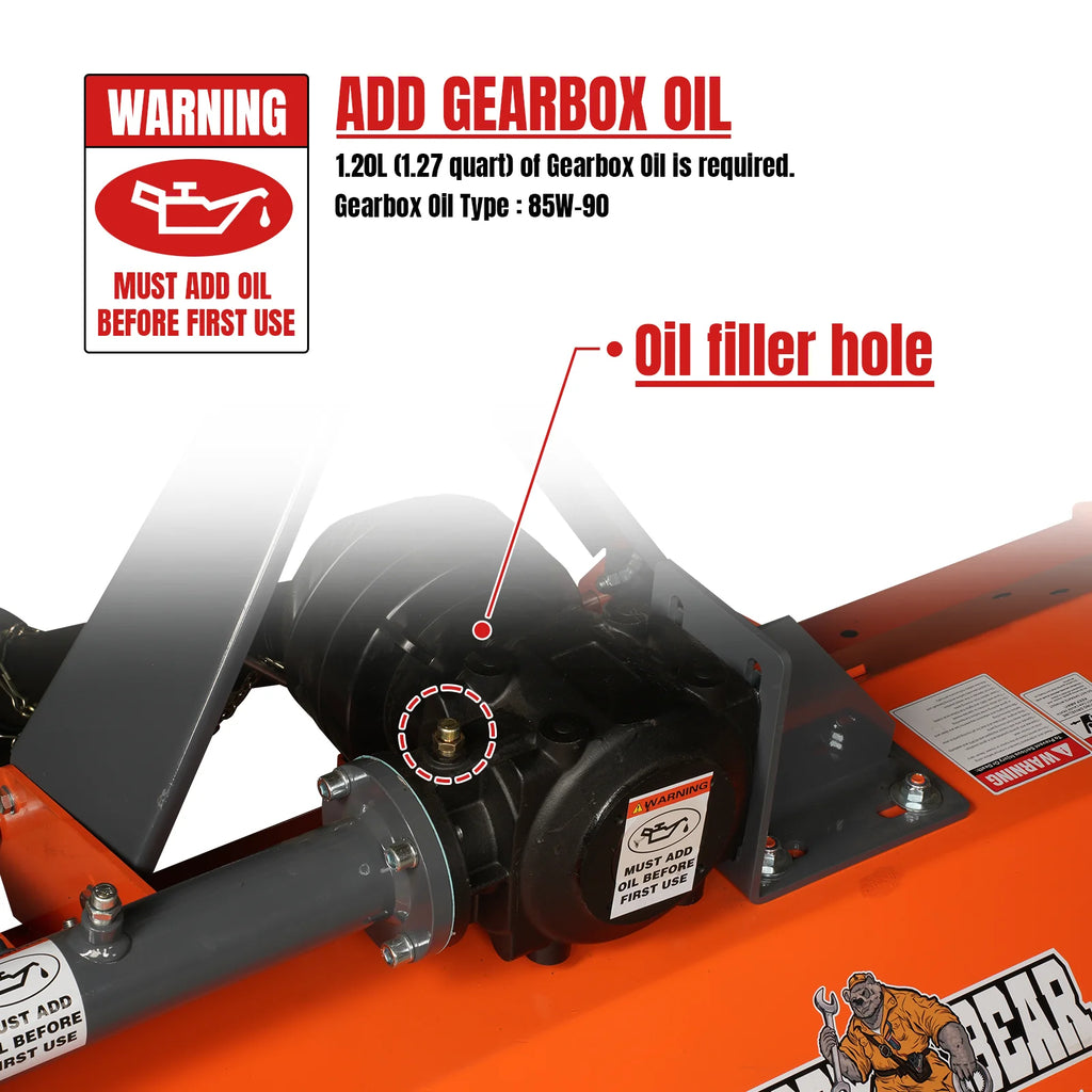 72'' PTO Driven Flail Mower 3 Point 45-85hp ,  NAM72