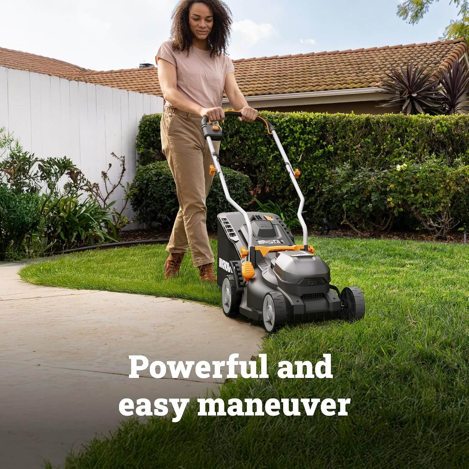 WORX WG733.1 20V 14" Cordless Electric Push Lawn Mower