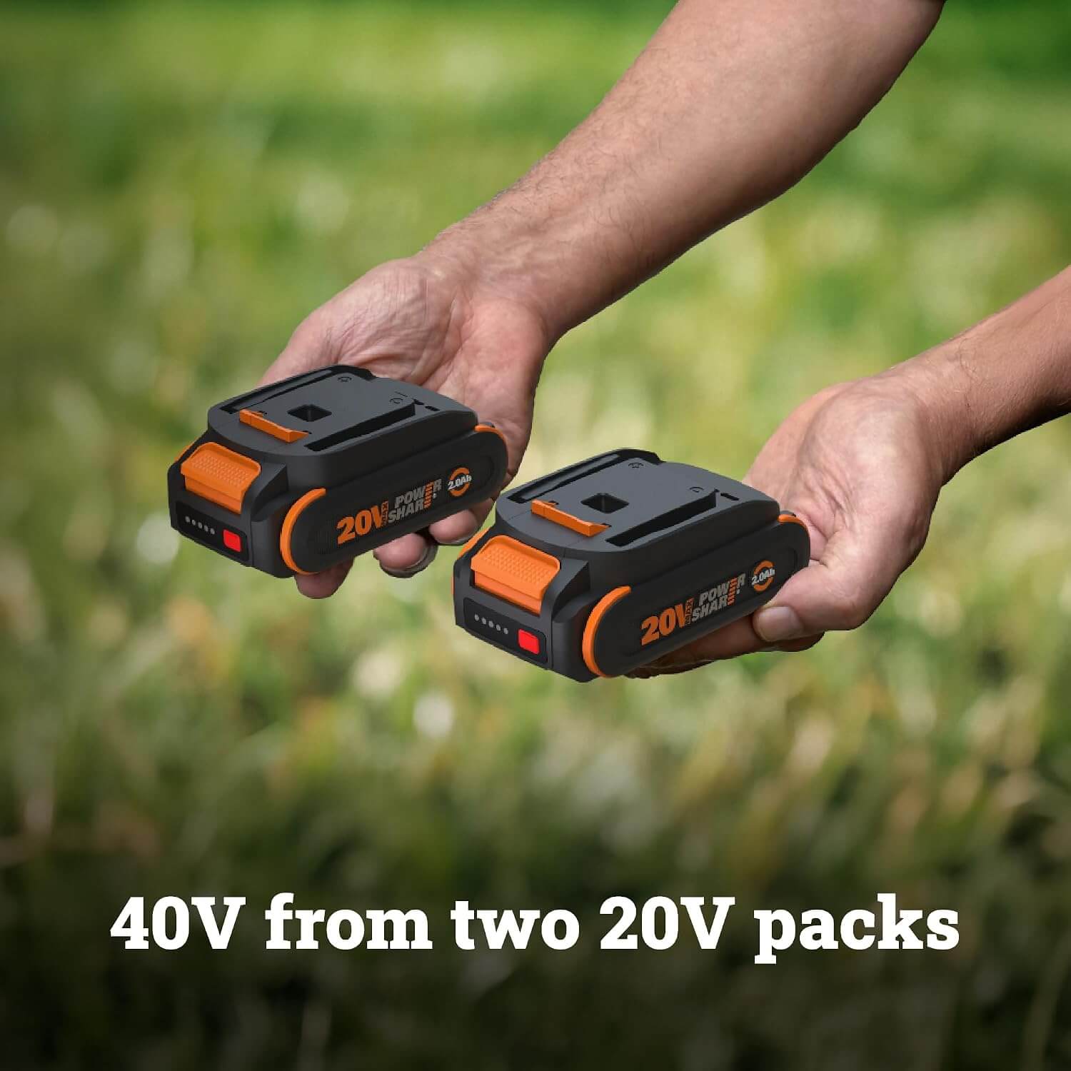 WORX WG735 40V 14" Cordless Electric Push Lawn Mower