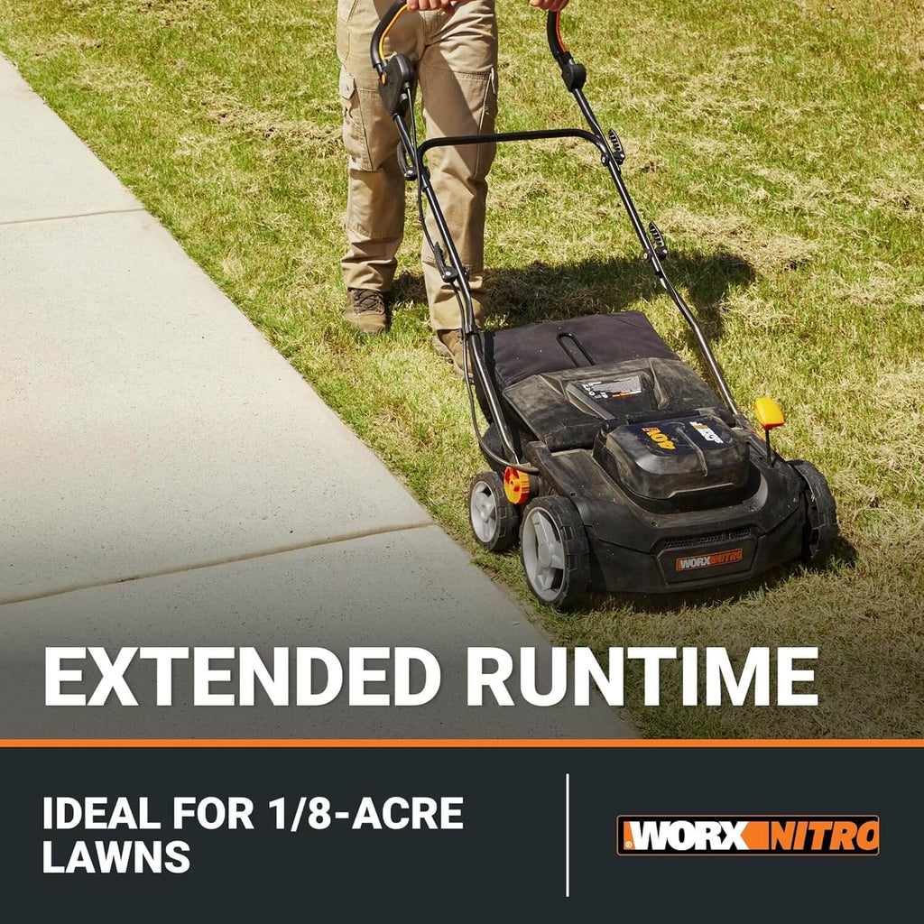 WORX WG855 40V Cordless 2-In-1 Lawn Dethatcher Scarifier