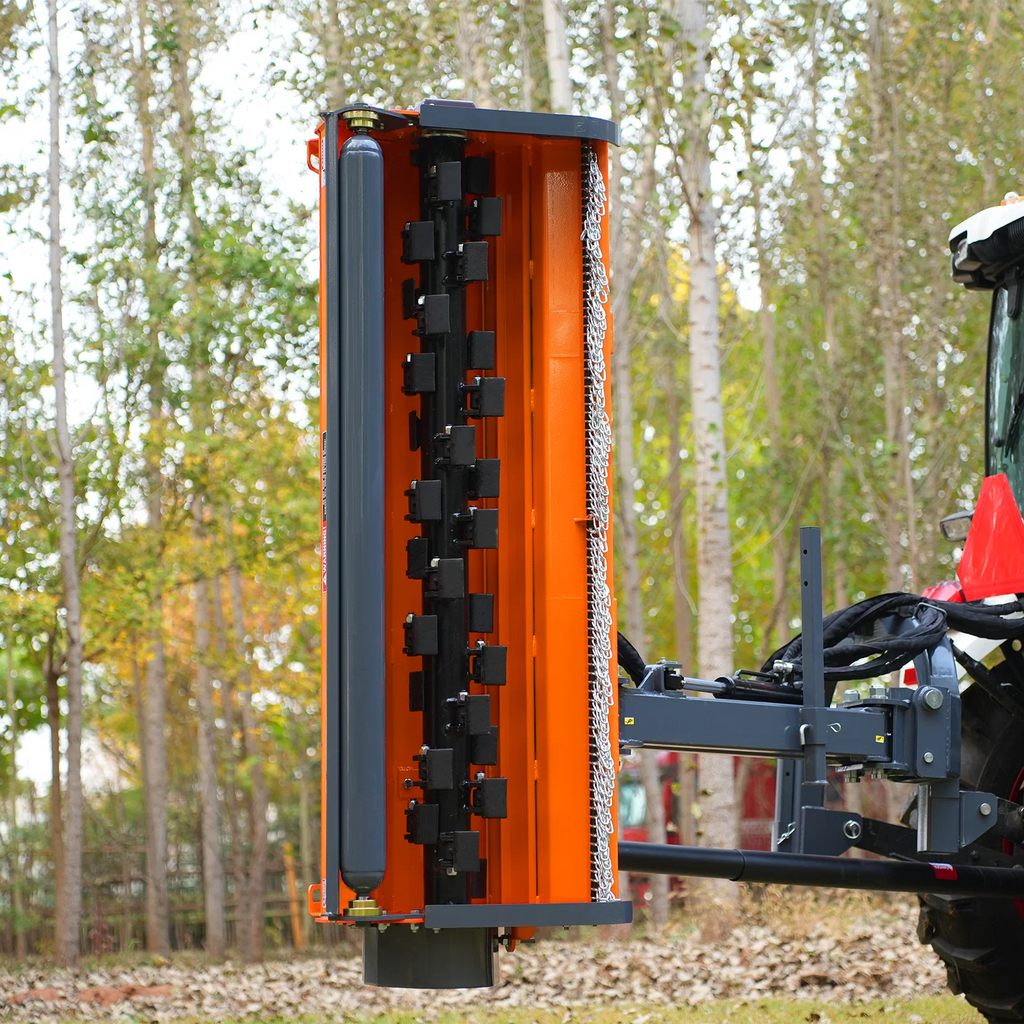 72" Heavy Duty Offset Ditch Bank Flail Mower,  90° Tilt,  70-100 HP Tractor,  3-Point Hitch,  PTO Driven,  VAM72